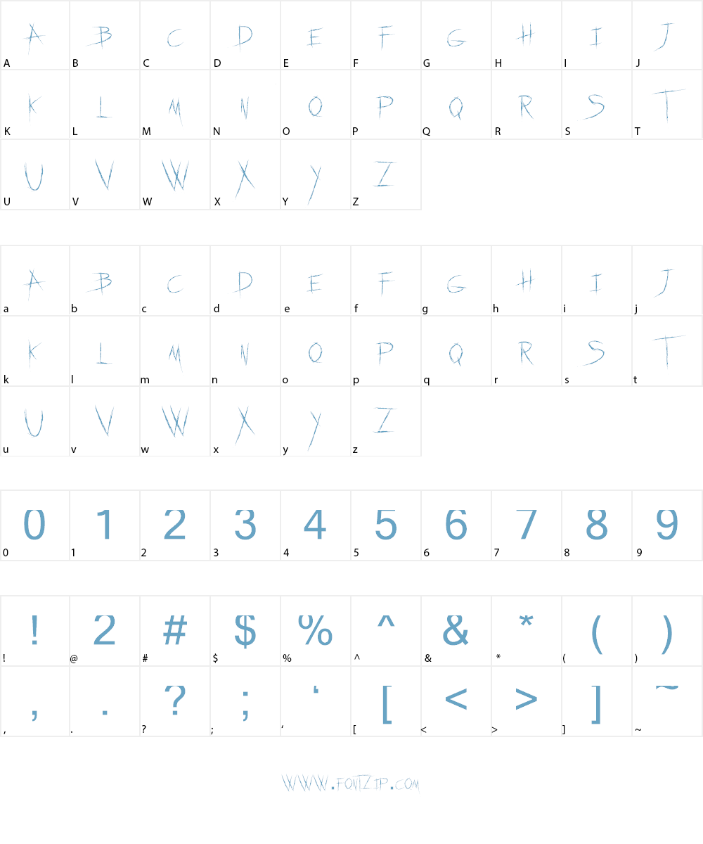 dead feather Font Character